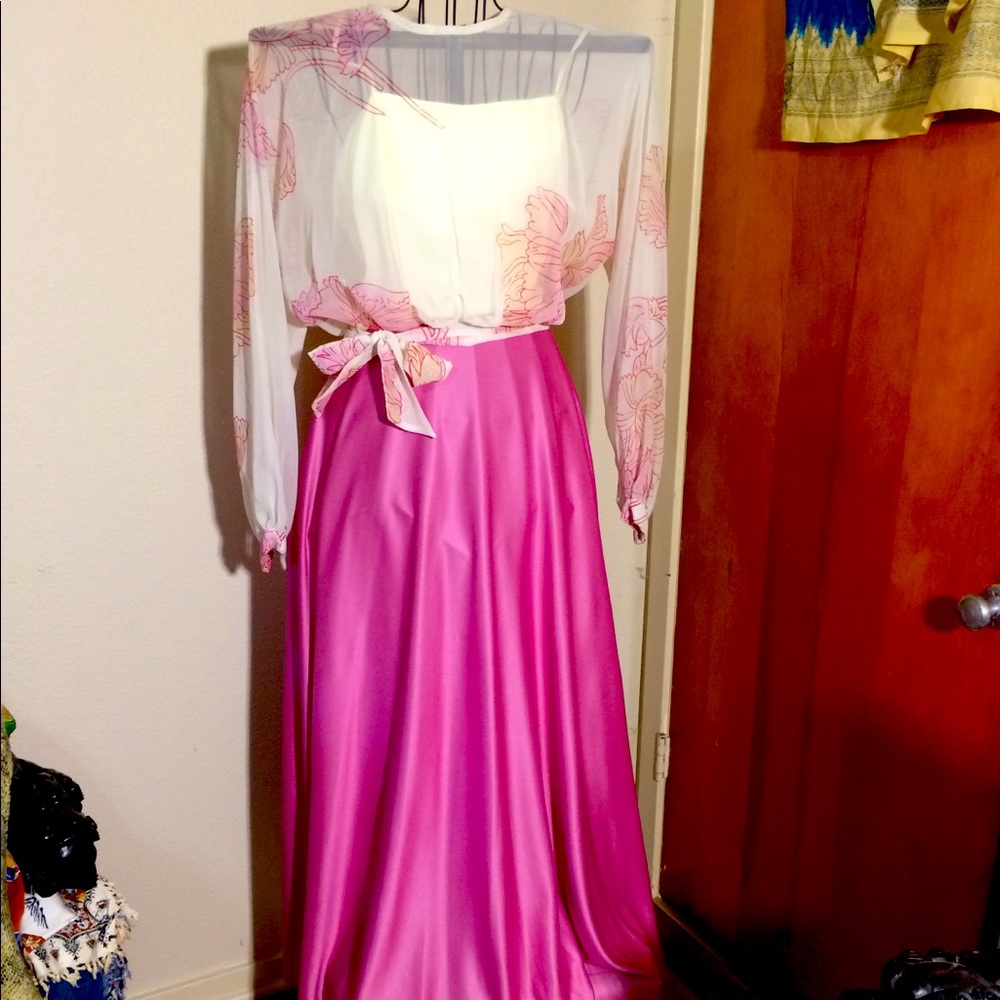 Vtg LGWU formal dress size 14